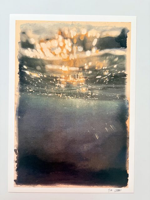PRINT: "DEBAJO DEL MAR" (32 X 45 CM.)