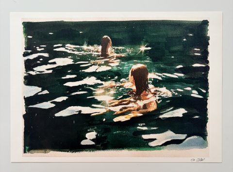 PRINT: "LA VIDA LÍQUIDA" 45 X 32 CMS.
