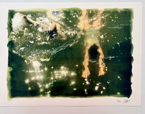 PRINT "LAS NADADORAS" 45 X 32 CMS.